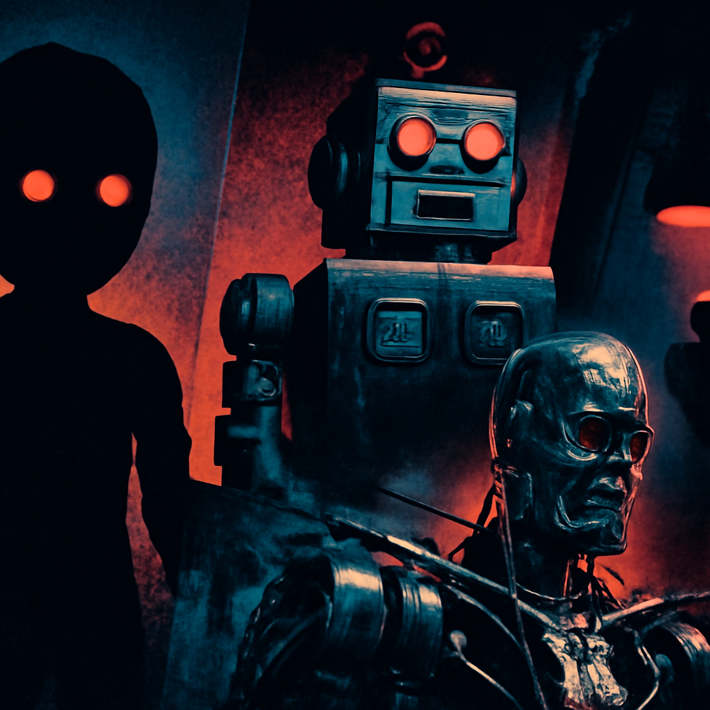 Collection of unsettling machines from classic and modern horror films